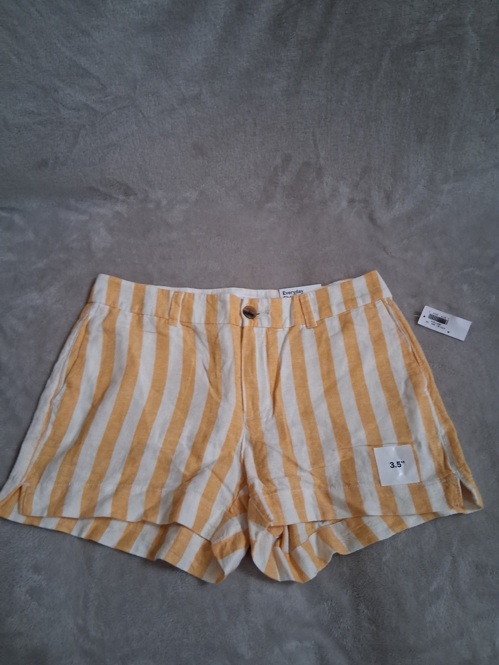 Old Navy Yellow and White Striped Women's Shorts